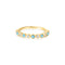Gold Bezel Lab Created Turquoise Ring